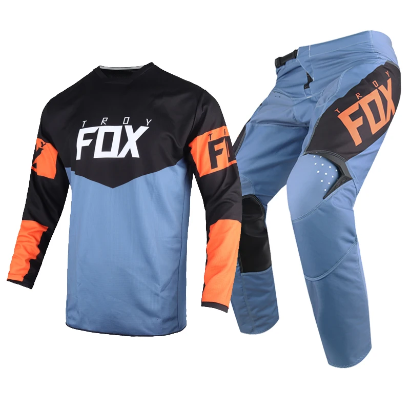 Горячая распродажа! 2021 Revn MX Blue Racing Gear Combo ATV Off-Road мотоциклетные мужские