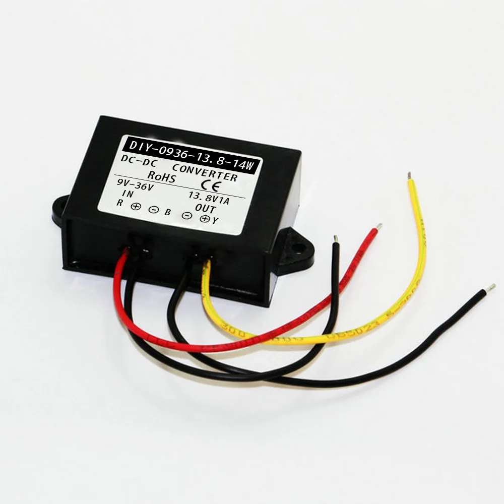 9V-36V TO 13.8V 14W 9 V-36 V до 13,8 V Макс 28A преобразователь постоянного тока Регулятор Редуктор Напряжение стабилизатор шаг вверх вниз Тип Водонепроницаемый IP67 12V 24V T0 13,8 V CE - Цвет: 9V-36V TO 13.8V 14W