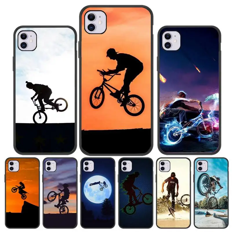 

Bike Extreme Sport BMX Phone Case For Iphone 5 SE 2020 6 6s 7 8 plus X Xr XS 11 12 Mini Pro Max Fundas Cover
