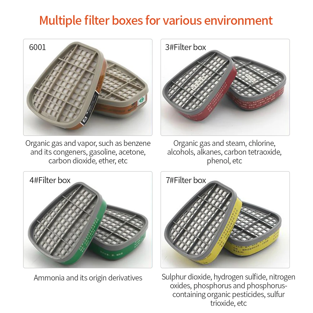 

New 4007 Series Dust Mask Full Face Gas Mask Dust Painting Spray Protective Mask Anti-virus Dust Mask Respirator