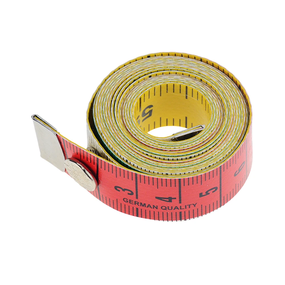 1 рулон 5 метра измерительная лента с кнопкой измерительный инструмент для одежды
