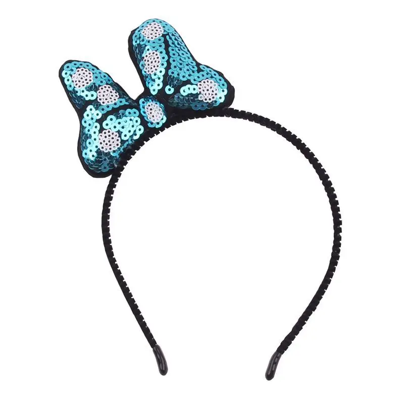 Новинка детские головные уборы блестящие банты в горошек милые женские шикарные
