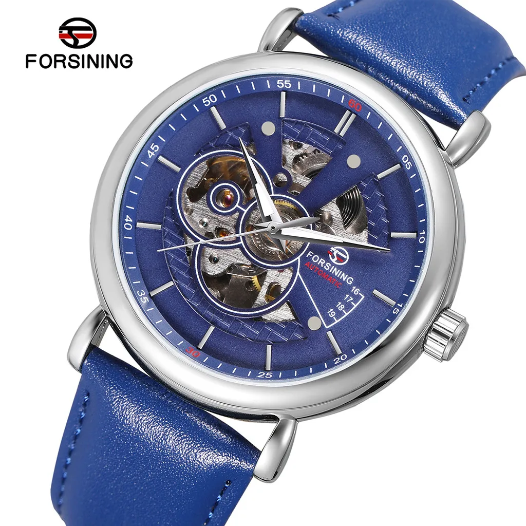 

Nuevo automtico reloj Masculino marca OUBAOER gran oferta esqueleto hueco de la mueca de los hombres relojes de lujo mecnico