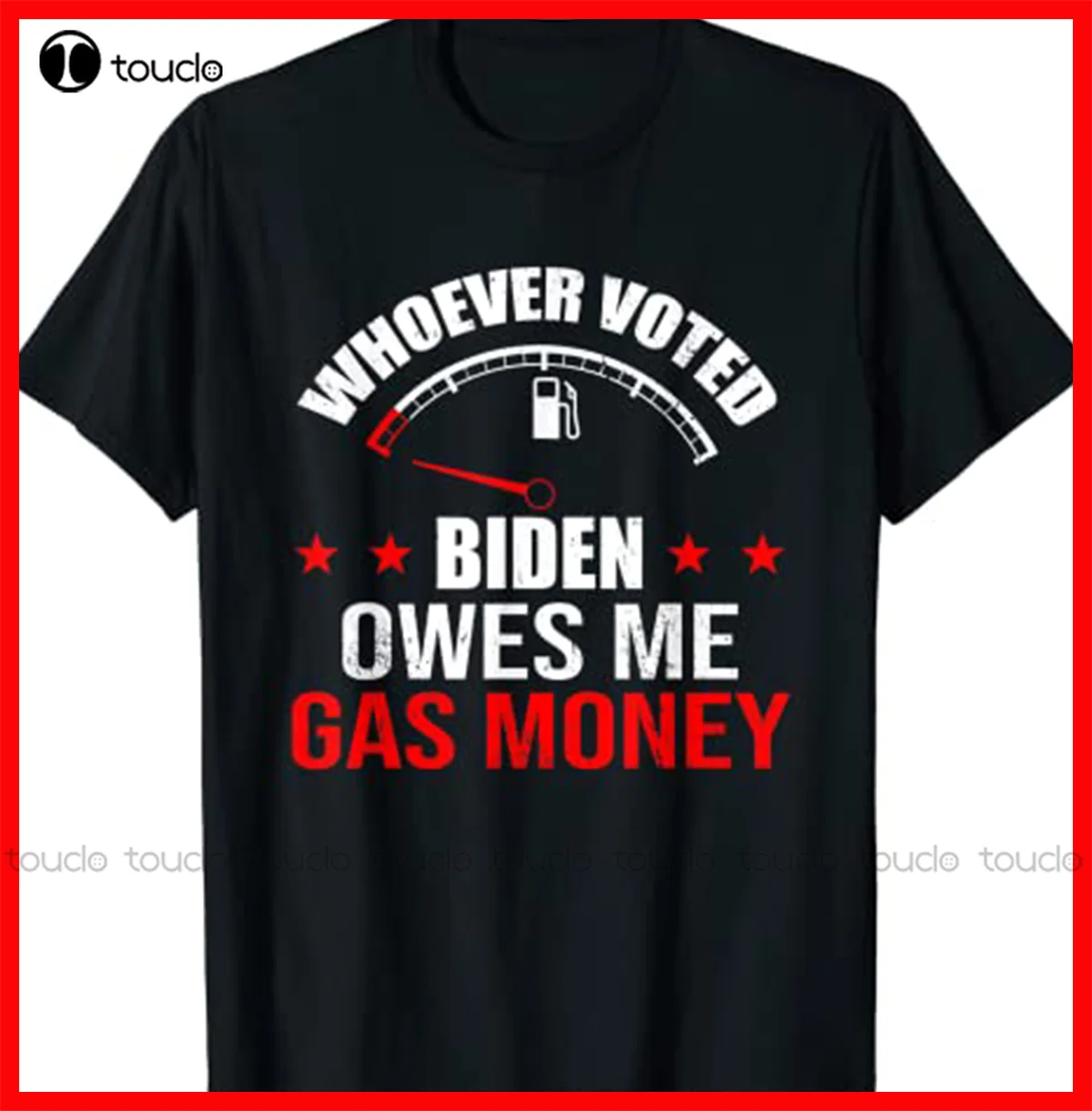 

New Anti Joe Biden President Owes Republican Gas Money Funny T-Shirt Black S-3Xl Girls Shirts Cotton Tee S-5Xl Unisex