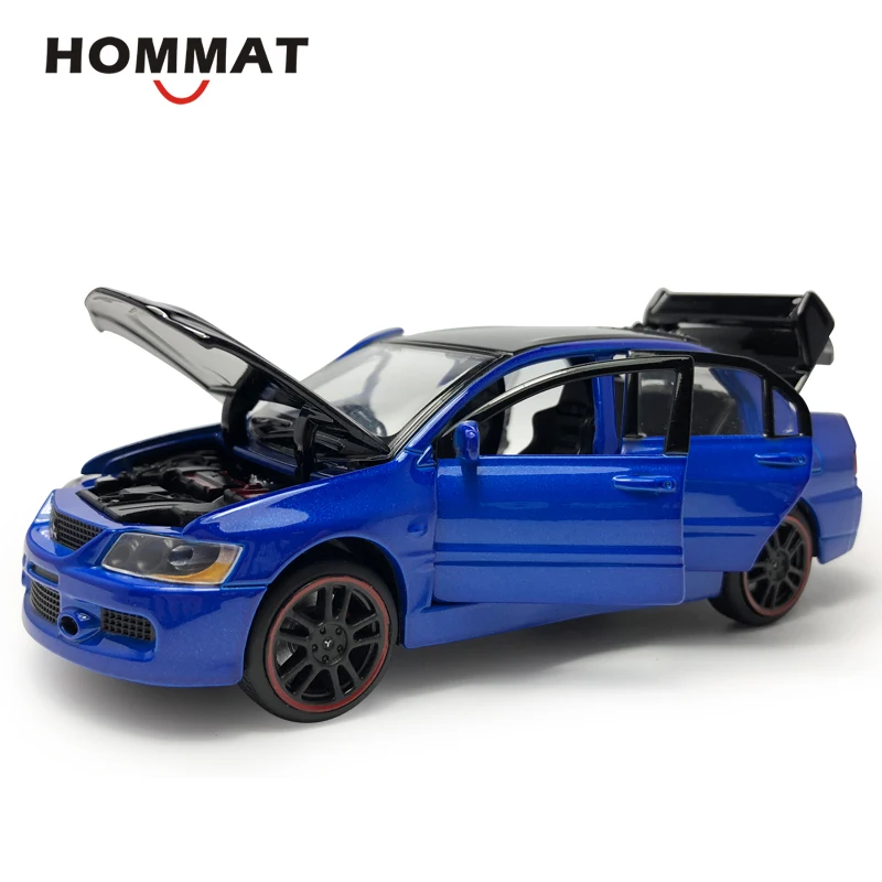 HOMMAT 1:32 масштаб Lancer Evolution IX EVO сплав металла Diecasts и игрушечные автомобили модель
