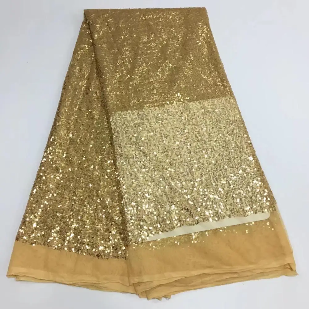 Дешевая Золотая африканская кружевная ткань 2020 Высококачественная французская