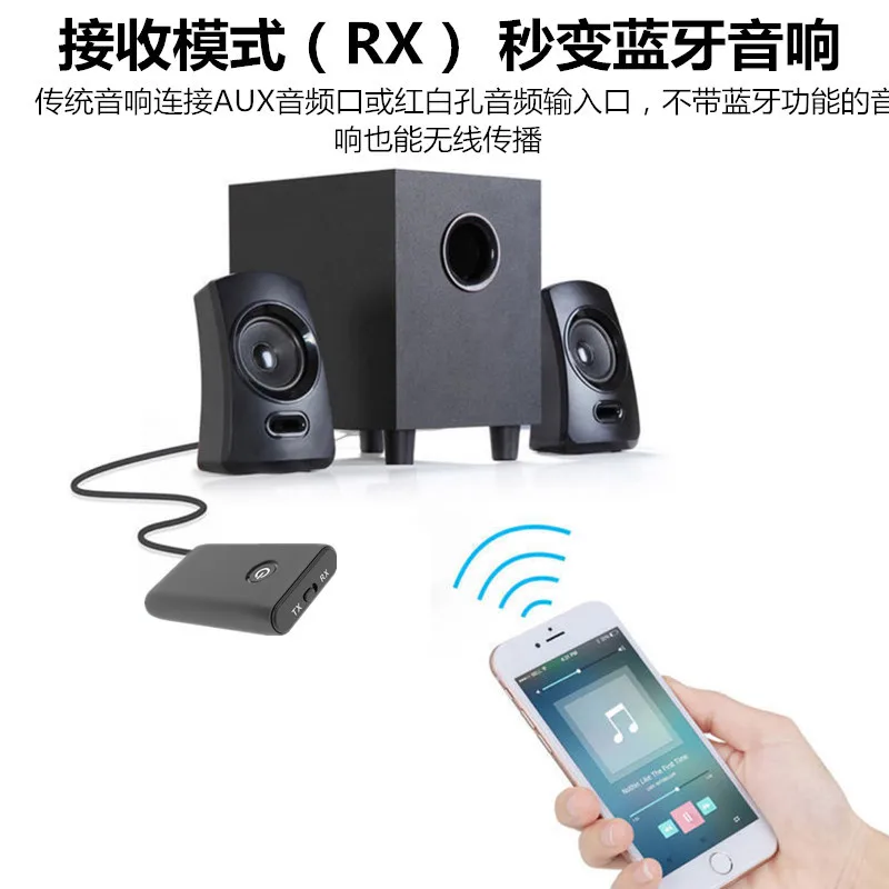 

New Wireless Bluetooth Transmitter Receiver 2-in-1 3.5mm Bluetooth Audio Receiving and Transmitting Adapter