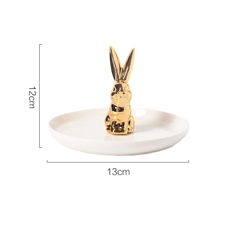 Нордическое украшение для дома с изображением животных Кролик свадебное блюдо
