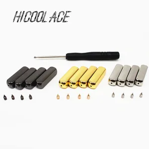 2020 Новое поступление 4 шт.компл. металлический аксельбант винт наконечники для шнурков толстовки сплав полированный для кроссовки куртки запасные шнурки аксельбант