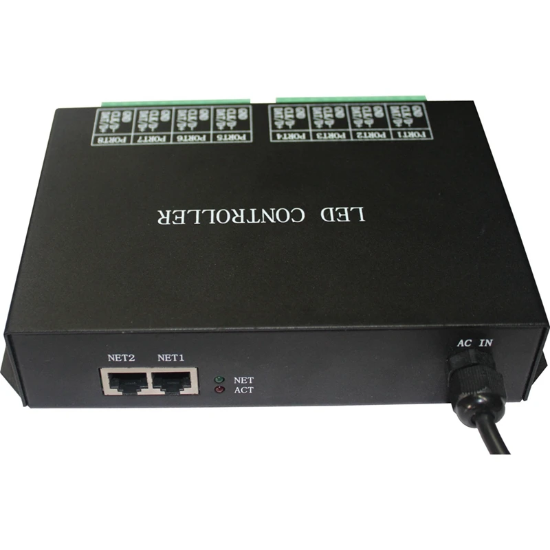 led pixel controller h801rc work with computer network marster controller h803tv or h803tc 8 ports slave free global shipping