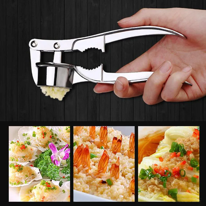

1pcs Garlic Press Crusher Kitchen Cooking Vegetables Ginger Squeezer Masher Handheld Ginger Mincer Tools Kitchen Accessories