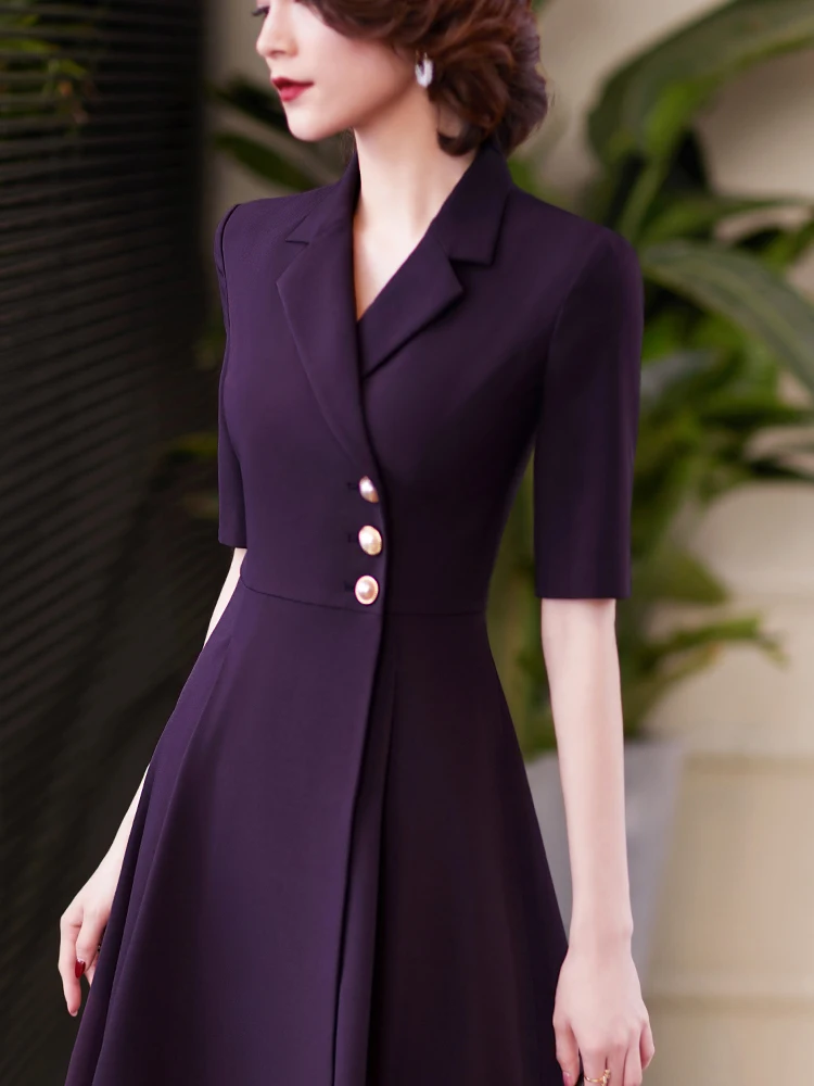 Платье Блейзер женское средней длины приталенное офисное элегантное деловое