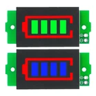 Модуль индикатора емкости литиевых аккумуляторов 1S, 2S, 3S, 4S, 3,7 в, 4,2 в, с синим дисплеем, тестер мощности аккумулятора электромобиля, литий-ионный