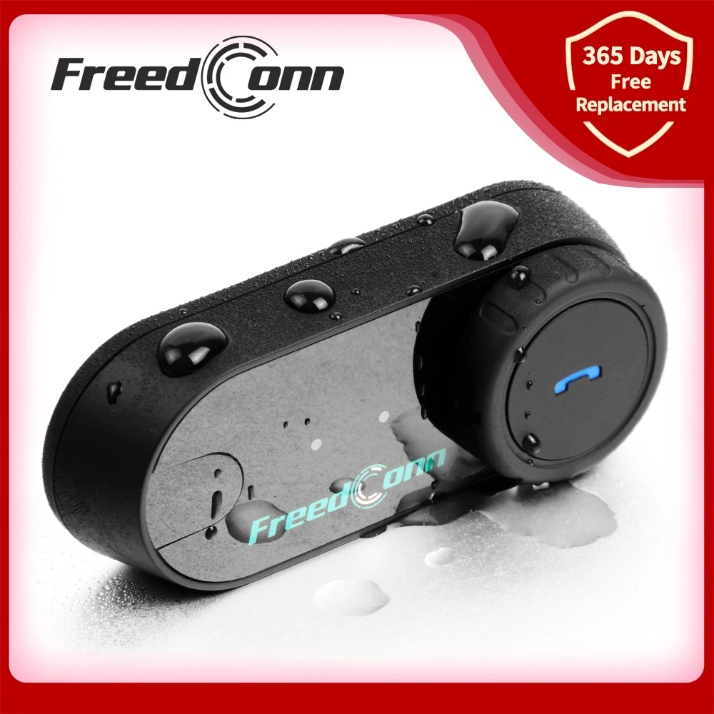 

FreedConn TCOM-VB 800M Motorcycle Bluetooth Intercom Helmet Headsets with FM Radio Support Motorbike Interphone Music Earphone