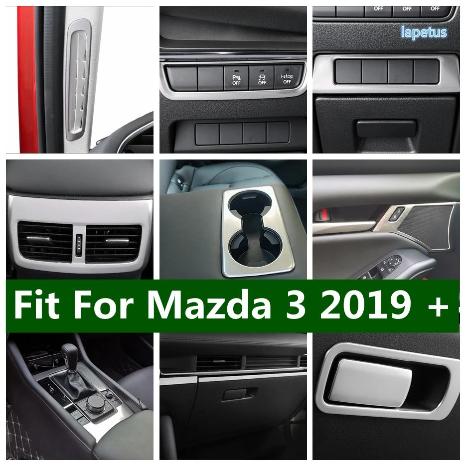 

Cup / Anti-Slip Button / Door Handle Bowl / Head Light Adjustment / Window Pillar A AC Outlet Cover Trim For Mazda 3 2019 - 2022