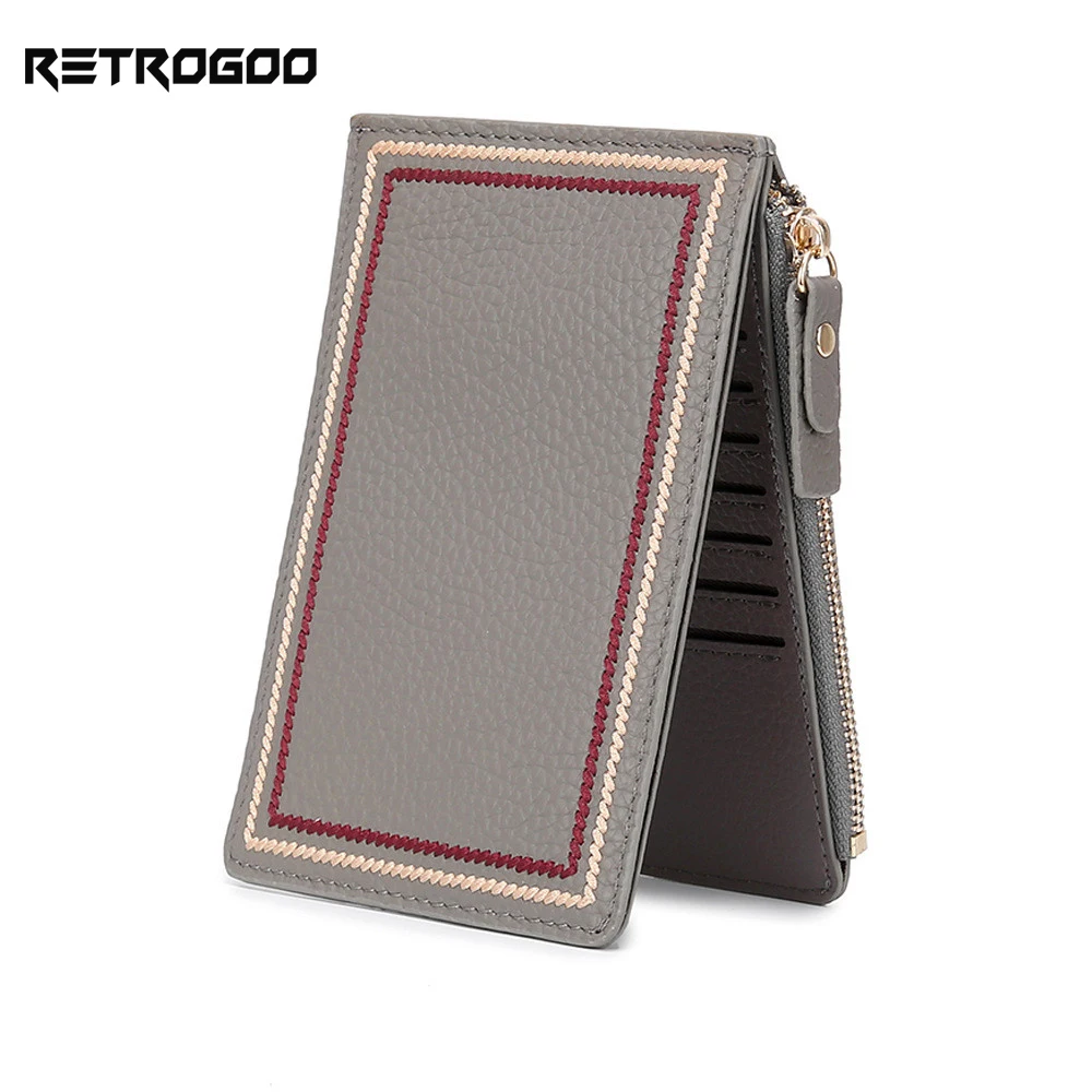 

Женский кошелек из натуральной кожи, с отделением для кредитных карт