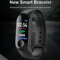 m3 fashion men women smart bracelet blood pressure heart rate monitor activity tracker fitness waterproof sport smart band m3