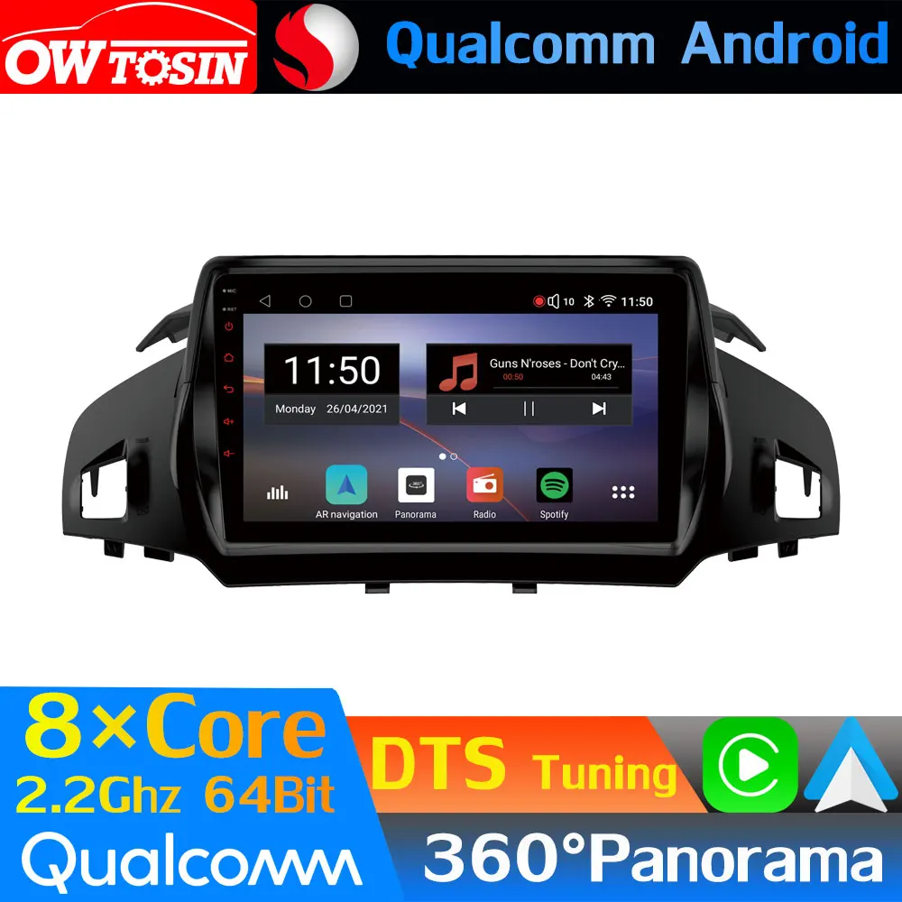 Устройство док-станция Qualcomm 8Core Android автомобильный медиа для Ford Kuga C-Max Побег 2013-2018