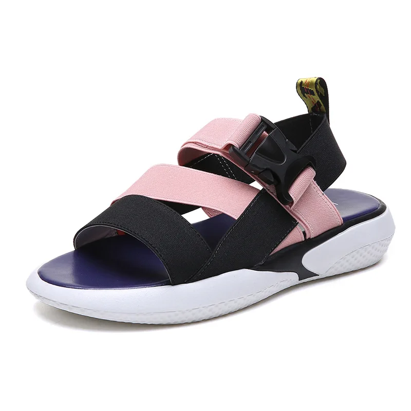 

Slip-on Flat Platform Sandalias 2020 Summer Woman Soft Bottom Wedges Shoes For Women Women Beach Casual Shoes NVLX20