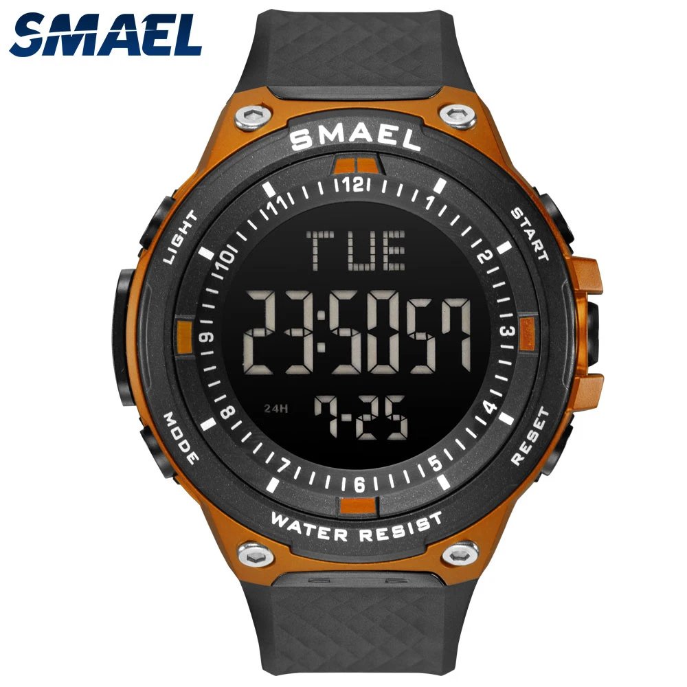 

SMAEL 1813 Men Digital Watch LED Display Waterproof Male Wristwatches Chronograph Calendar Alarm Sport Watches Relogio Masculino