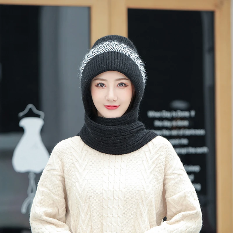 

Теплые женские осенне-зимние облегающие шапки мягкие корейские шерстяные вязаные круглые шарфы для девочек шапка женская спортивная шапка...