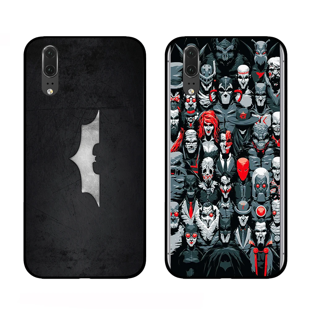 Бэтмен Супермен для Dc comic черный чехол для телефона huawei P30 P20 mate 10 20 Pro Lite Nova 3 4 3i чехол