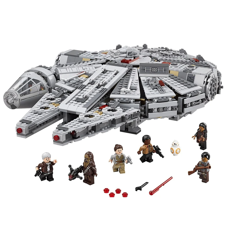 В наличии 1381 шт. совместимые с Звездными войнами 05007 год Сокол космический