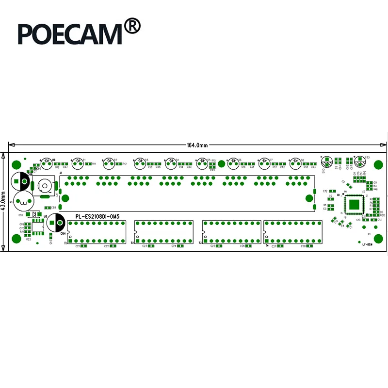 RJ45 UTP медь концентратора мини размер модуль PCBA 8 портов Сетевые коммутаторы