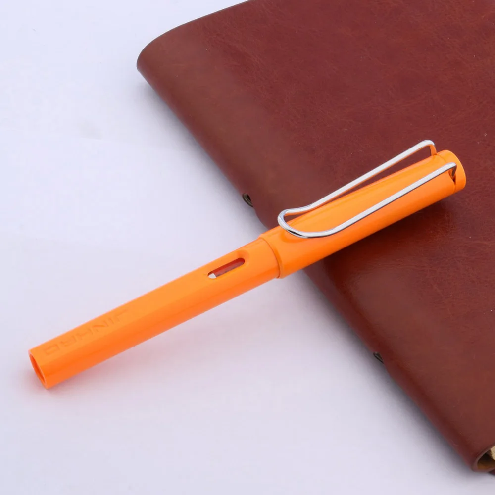 Оранжевый качественный модный дизайн M пластиковая перьевая ручка NEW JINHAO 599|jinhao