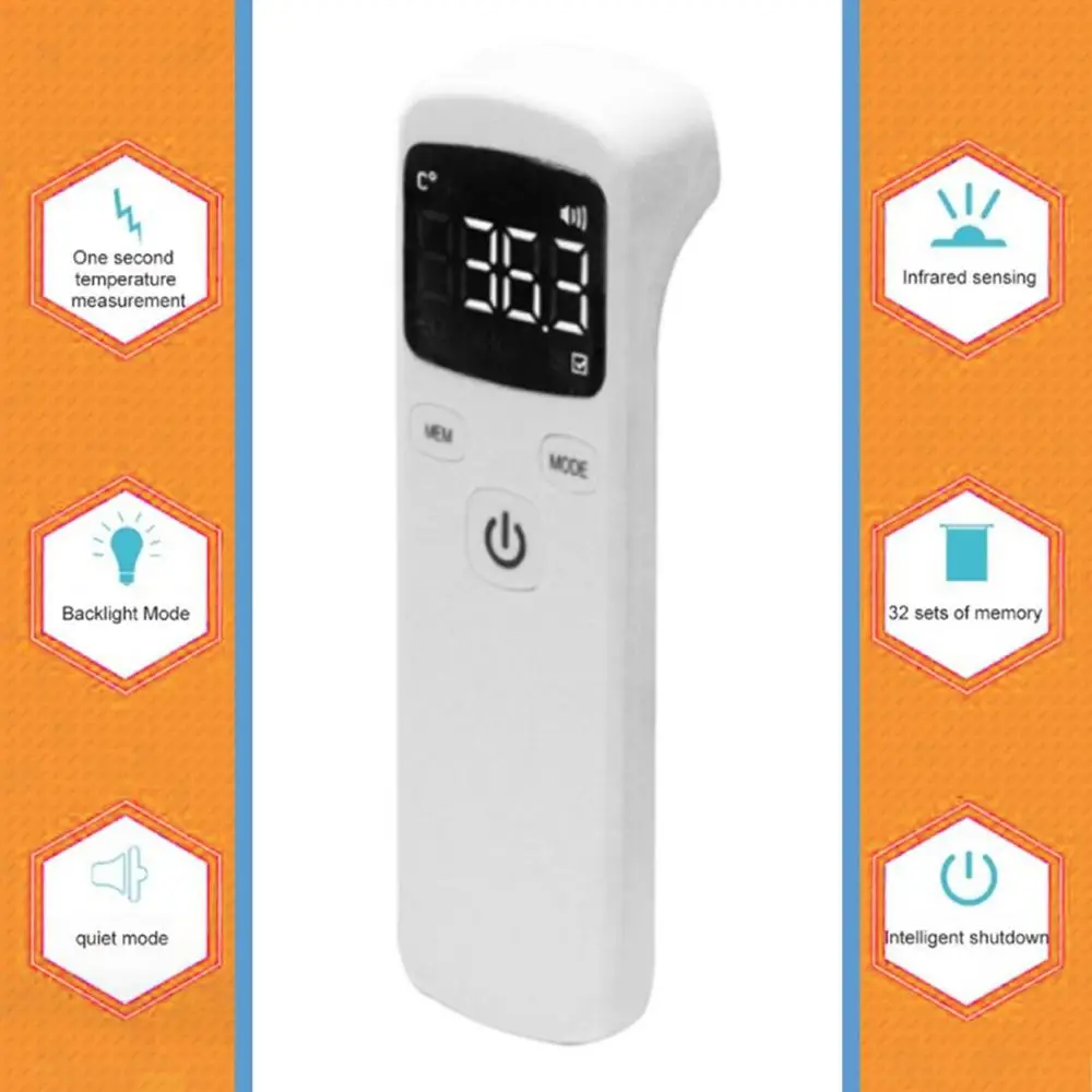 

2020 Forehead Thermometer Non Contact Infrared Thermometer Body Temperature Fever Digital Measure Tool for Baby Adult