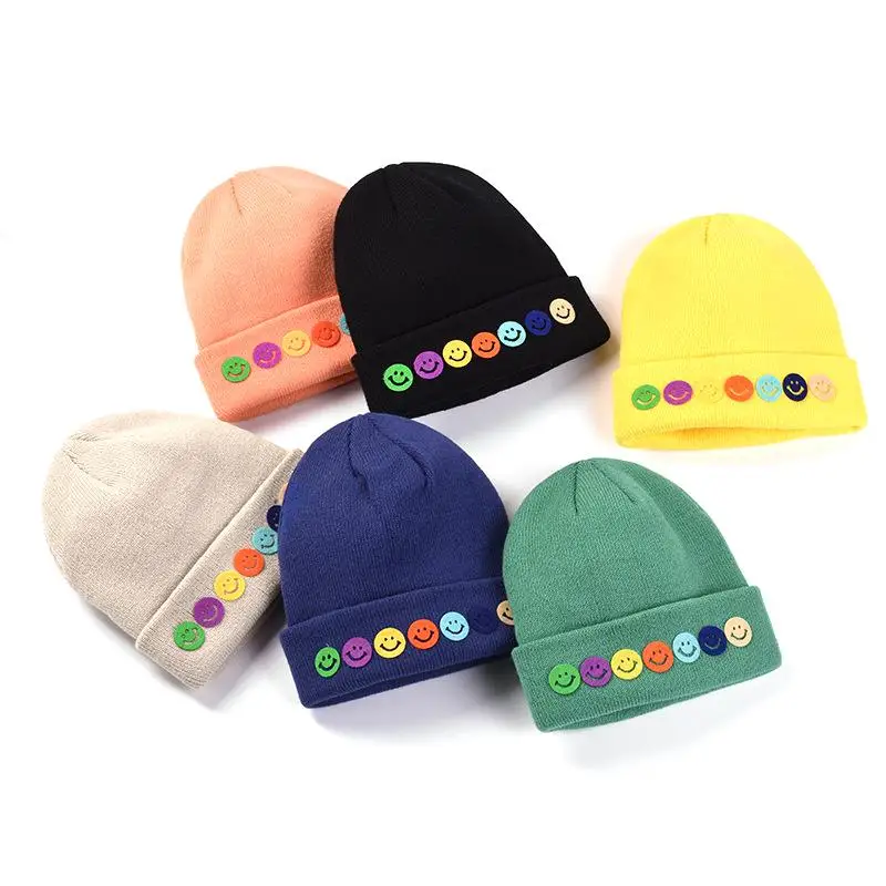 Корейская НОВАЯ шапка осень-зима модная теплая вязаная в британском стиле