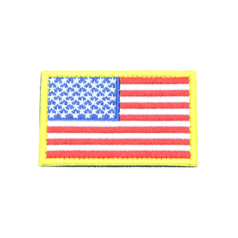 Бейдж с 3D вышивкой в виде флага Испании США Великобритании Японии Израиля