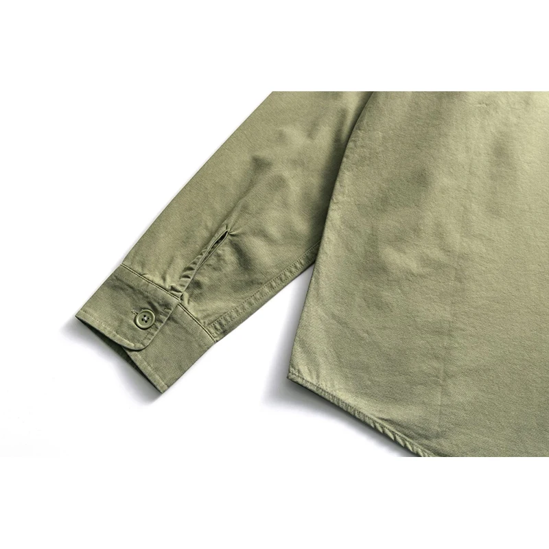 Рубашка мужская с длинным рукавом стильная блуза в стиле милитари армейская