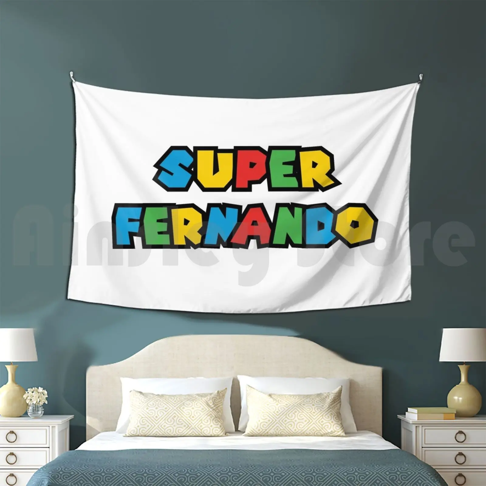 

Супер Фернандо искусственный гобелен гостиная спальня Фернандо персонализированное имя Фернандо день рождения