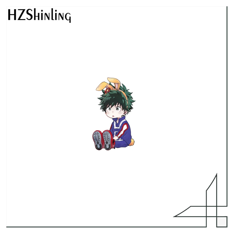 Deku zuku midoriya аниме мой герой Академия акрил значок булавки на лацканы смола