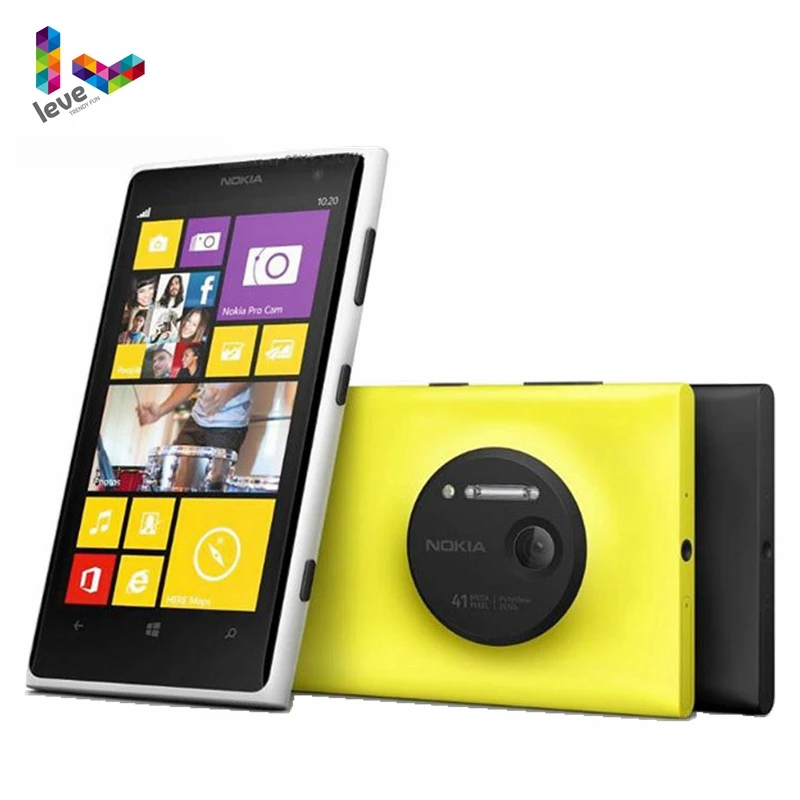 Оригинальный разблокированный мобильный телефон Nokia Lumia 1020 Windows камера 32 ГБ 41 МП GPS