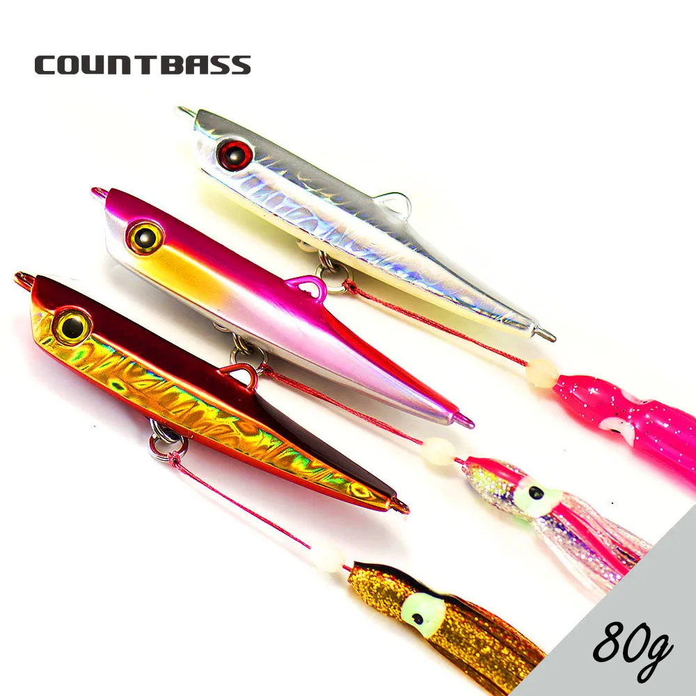 Обратного отсчета 3 шт. 80 г 2 8 унции нижняя доставка Inchiku jigs Snapper Octoups приманка для