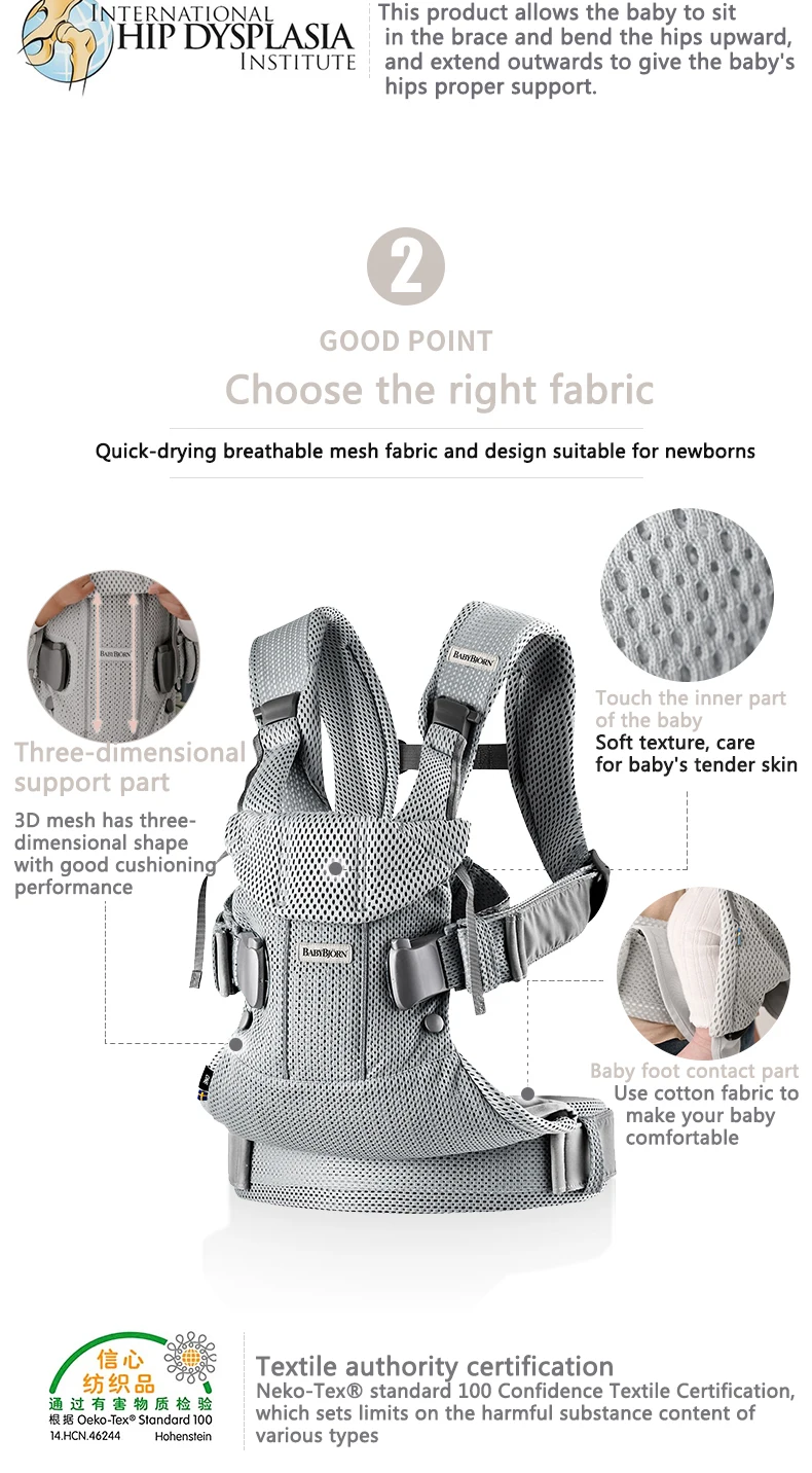 

Ergonomic Baby Carrier Infant Kid Baby Sling Back Front Facing Kangaroo Baby Wrap Carrier for Baby Travel 0-36 Months
