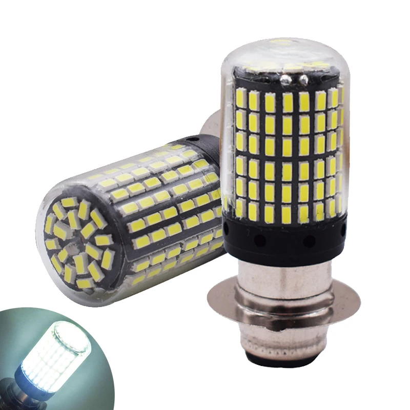 144LED H6M P15D 100W 6000K 1200lm мотоциклетные лампы фар дальнего и ближнего света для Yamaha Raptor