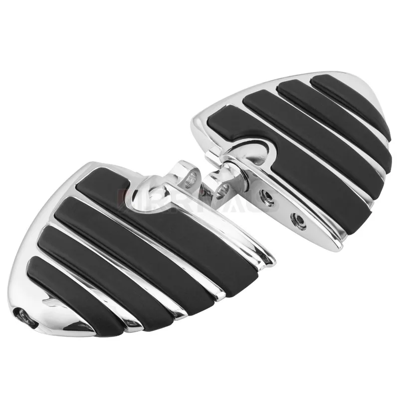 

Mount-Style Wing Style Foot Rests For Harley Touring Road King Electra Glide Softail GoldWing V-Rod Motorcycle FootPegs