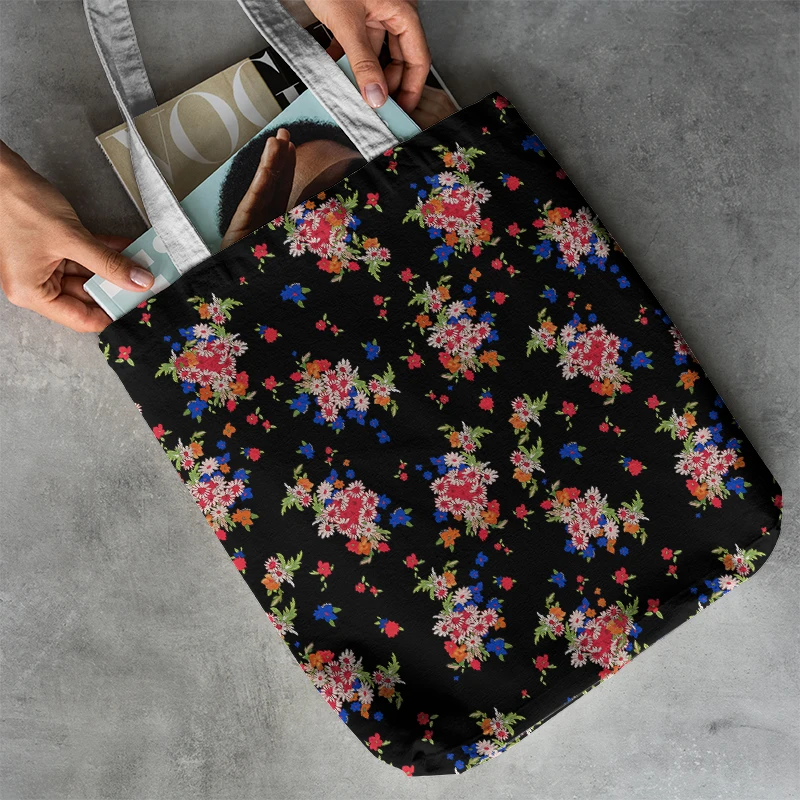 

Large Beach Casual Canvas Shopping Tote Bags Fashion Women Shoulder Bag Handbags Cool Abstract Printed Funny Kpop Bags