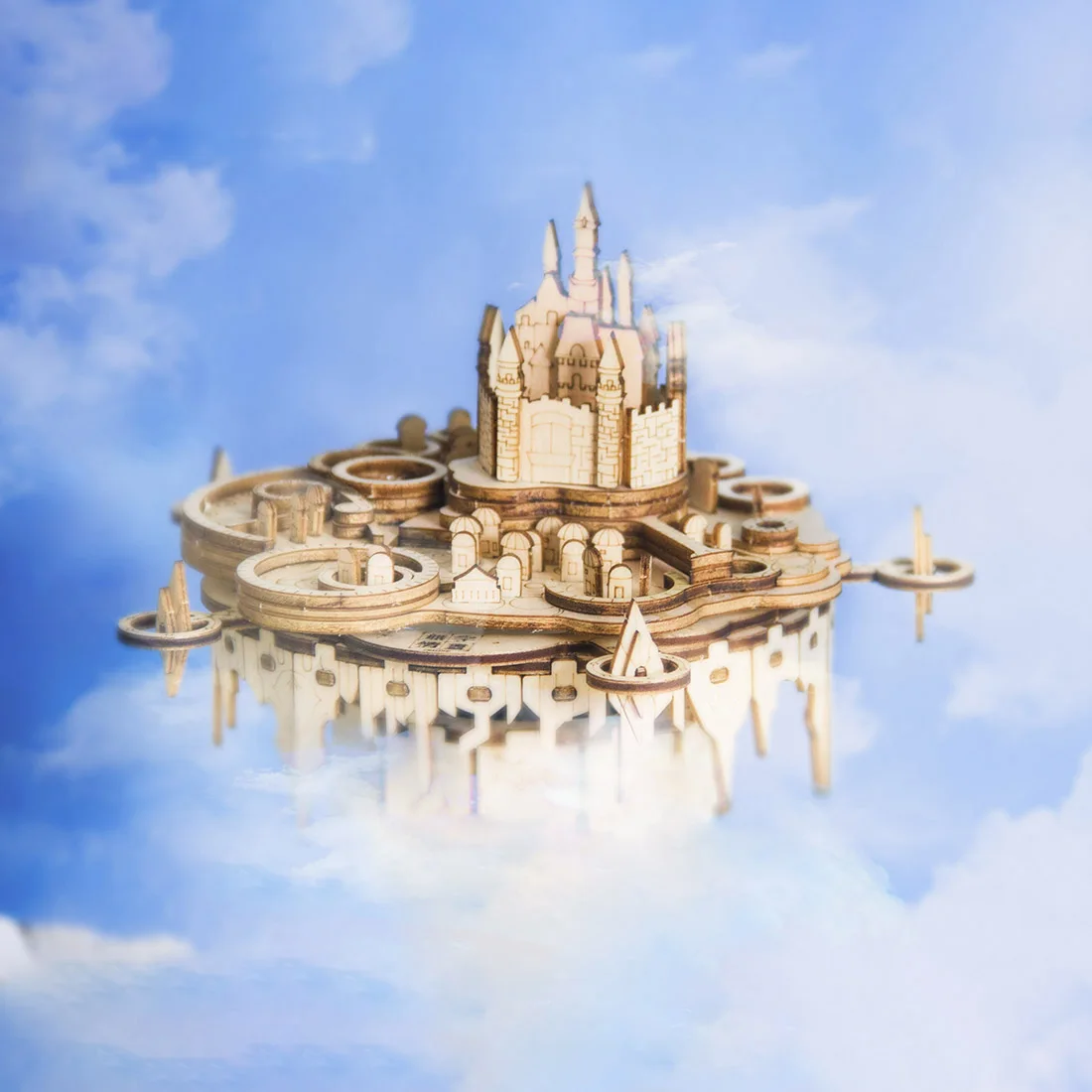 

3D Wooden Sky Castle Music Box DIY Puzzle Model Kit