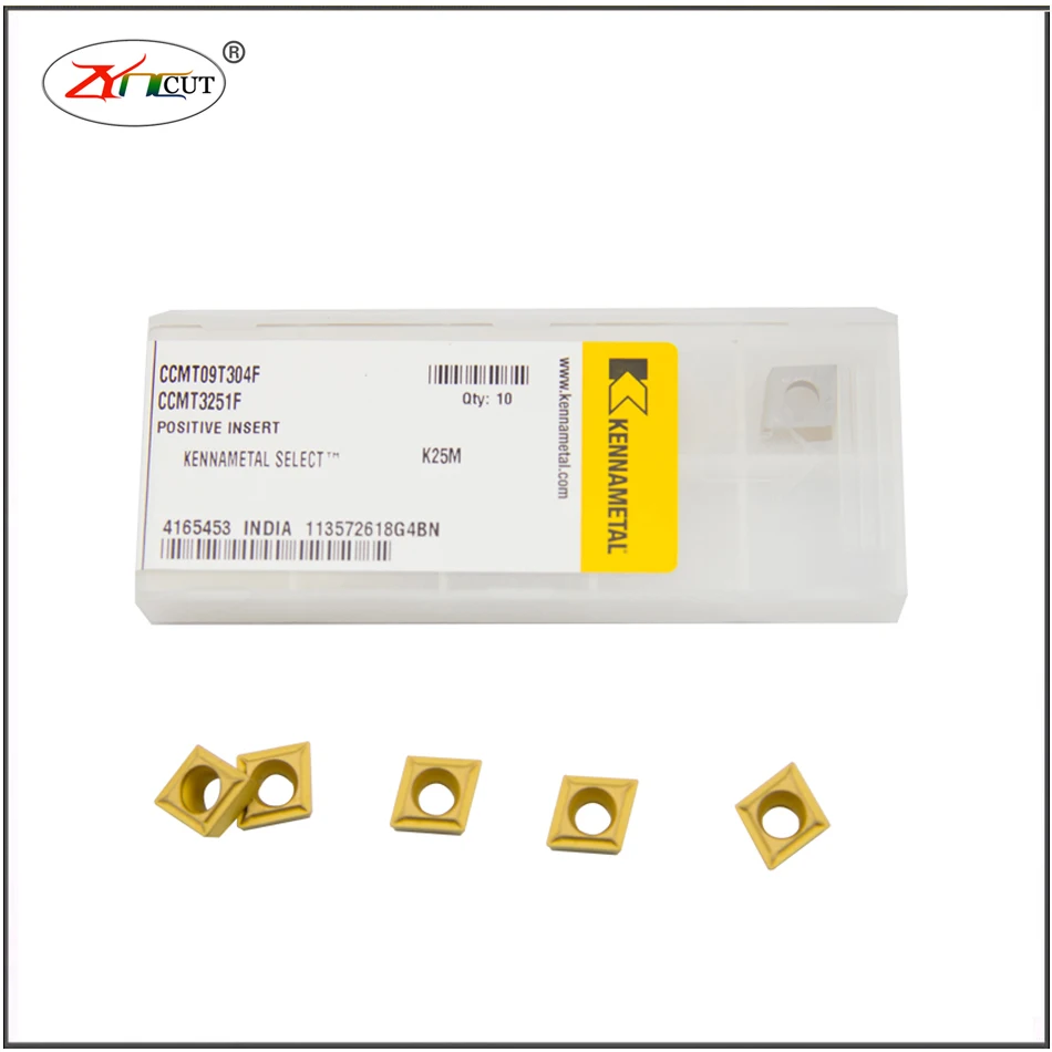 10 шт. kennametal CCGT09T302F K10U CCMT09T304F K10P K25P K25M токарный станок лезвие из нержавеющей стали с