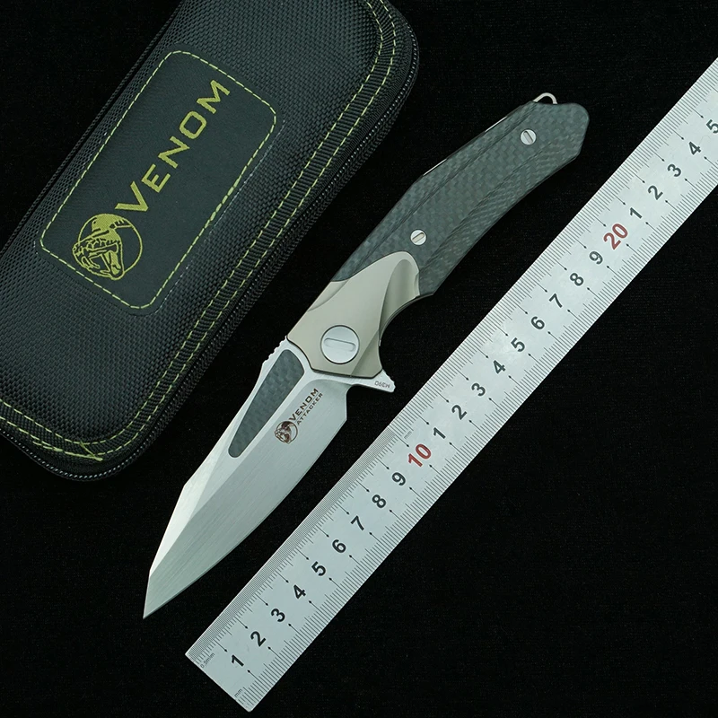Кевин Джон Веном складной нож атакер С флиппером лезвие M390 рукоятка из