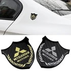 Для логотипом Mitsubishi RALLIART ASX Lancer 9 10 L200 Pajero Outlander Eclipse углеродного волокна Эмблема-наклейка на кузов и окна автомобиля знак