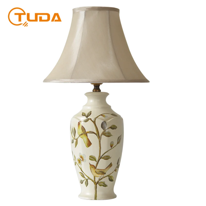 Туда американская белая как старая фарфоровая Ручная роспись цветок и птица