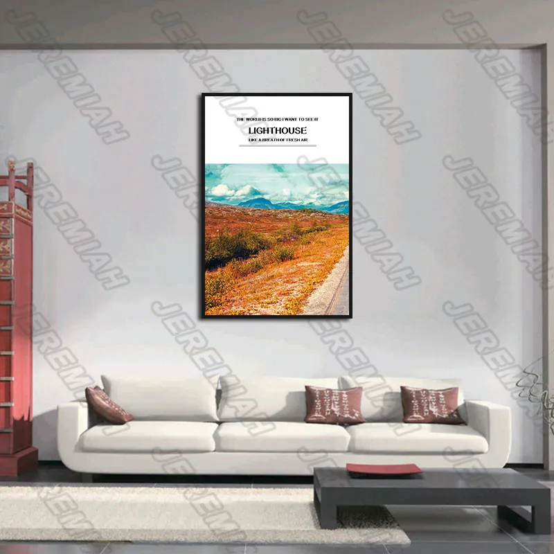 

Landscape Painting Waterproof Ink 3Pcs Frameless Canvas Painting Nordic Poster Printing Art Picture Modern Living Room Decorat