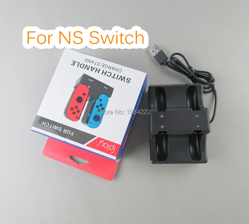 

10PCS For Nintendo Switch Charger Charging Dock Station Cradle 4 Joy Con Controllers 4 In 1 Charging Stand For Nintend NS Switch