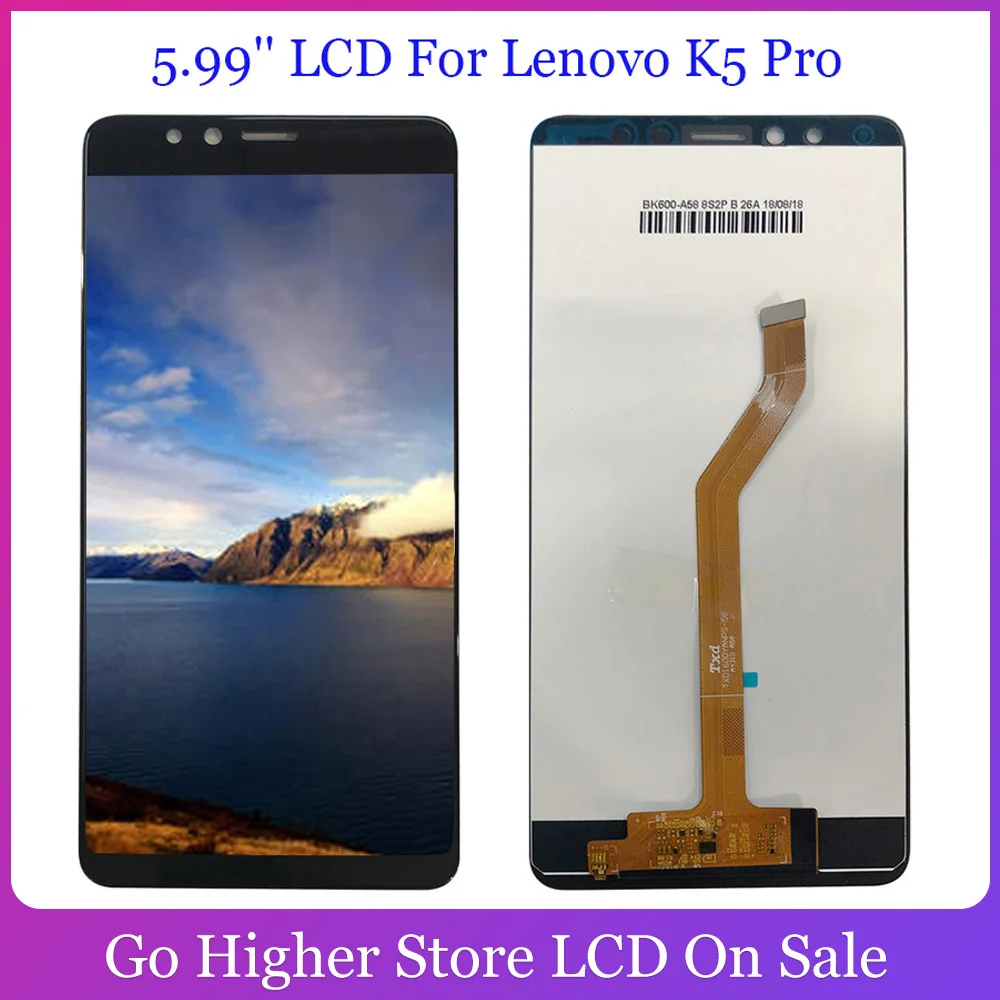 ЖК дисплей 5 99 дюйма для Lenovo K5 Pro сенсорный экран дигитайзер в сборе запасные части