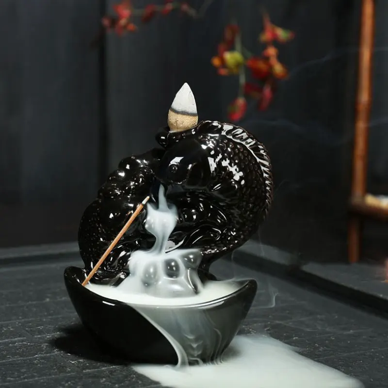 Ceramic Smoke Backflow Incense Burners Tower Incense Censer Base Creative Decoration Aromatherapy Supplies Home Decor jj0101 - Цвет: censer7
